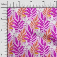 Onuone pamučni dres svijetli ružičasti listovi tkanine i cvjetna haljina materijal materijal od tkanine