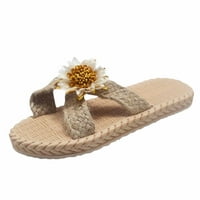 OAVQHLG3B Ženske cvijeće Otvorene cipele na prstima cipele udobne sandale casual udobne sandale za plažu