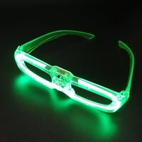 Heitepabg LED naočale Party Favors Glow u tamnim modovima svjetlosti svijetli naočale Igračke za zabavu