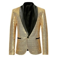 DTIDTPE Blazer jakne za muškarce, stilski čvrsti odijelo Blazer Business Wedding Party Owneard Jakna