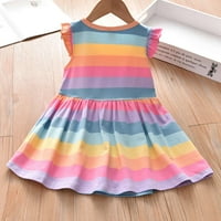 Aolitety baby girls haljina luk suncobranske ljetne haljine 6t