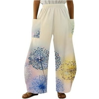 GAECUW posteljine za žene Ležerne prilike ljetne hlače opuštene FIT LONG HLAČE Lounge pantalone Duge