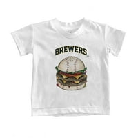 Mladića Tiny Turpap Bijela Milwaukee Brewers Burger majica