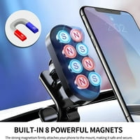 Magnetni telefon, magnetni nosač telefona nosač automobila za nadzornu ploču, podesiva glavu, magnetni