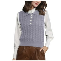 SIMPLMASYGENI Clearence Trendi džemperi s dugim rukavima za žene plus veličine Ženski modni gornji poklopac