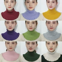 FLMTOP Women Winter Turtleneck ovratnik pune boje Prozračiva pleteni šal vratara