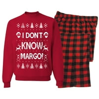 Divlji Bobby Todd Margo majica IDK Margo ružni božićni džemper paket sa mikroprelama hlače od runa,