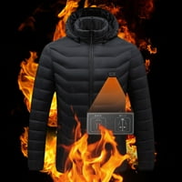 SNGXGN puffer jakna za muškarce pamučna jakna trendi mens puffer jakne, crna, veličine 2xl