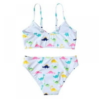 TODDLER Baby Girls Ljetni kupaći kostimi bez rukava s rukavima od dvije komada Beach Bikini Brzo suho