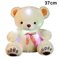 STAMENS medvjedić, svjetlosni svijetlo užareno medvjedilo punjene životinjske plišane igračke Božić