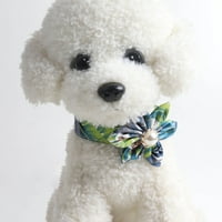 Gwong štene ovratnik cvjetni uzorak Dress-up metalni kopč za kućne ljubimce za kućne ljubimce ogrlica