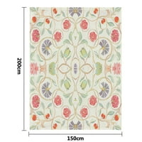 Prekrivač Flanel Flower Print Home Essentials Ultra-Soft Udoban estetski pokrivač za kauče Muška Poklon