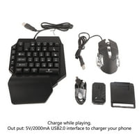 Miš i tastatura, jednokratna igračka tastatura i miša kombinirana podrška 3. Izlazni izlaz za slušalice