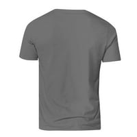 Odeerbi Ljetne grafičke majice za muškarce Božićni 3D tiskanje Bluze Siva