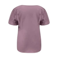 Koaiezne bluze za žene plus veličine Žene Modni elegantan džep sa cvijećem Modna labava majica