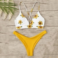 B91XZ visokog struka Bikini za kupaći kostim od plaže Swimjupmsuit Ženski podstavljeni kupaći kostimi