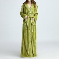 Duge haljine za žene Muškarci Zima Fleece Topli par Bathrobe Nighthown Fluffy Super Mekano spavanje