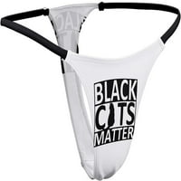 Crne mačke bez obzira na tov za žene za žene nisko rase nevidljive prozračne gaćice XS-XL