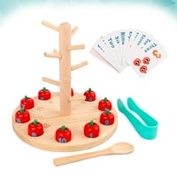 Hemoton set Apple Tree Digital Toy Drvena rano obrazovanje Igračka igračka igračka za djecu Dječja dječaka