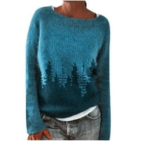 Rastetni džemperi za žene Ležerne prilike sa labavim kukičanim rebrastim jumper dugim rukavima Dressy