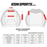 Icon Sports Muška pulover Hoodie - Službena američka nogometna fudbalska reprezentacija Ležerne duge