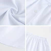Luiyenes Bijele suknje za žene Čvrsta kratka suknja Vintage modna ležerna suknja