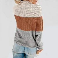 Fimkaul ženski džemperi Pulover Zimskog pada plus veličina Ležerne prilike s dugim rukavima s ramena