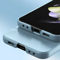 MatT futrola za Samsung Galaxy Z Flip, luksuzno ultra tanak smrznuta natrag sa udarnim kapljivim zaštitnim sredstvom protiv pada telefona za telefon za Samsung Galaxy Z Flip 5g, plava