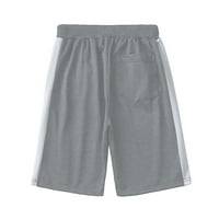 Mensshorts Clearence Sport Ležerne prilike za slobodno vrijeme opuštene labave ravne pantalone sa hlače Coverall Bufper Plaže Kratke hlače za muškarce Dukseri za muškarce, sivo, XXL