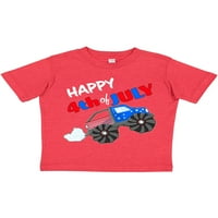 Inktastična sretna četvrti jul Monster Truck poklon malih dečki ili majica mališana