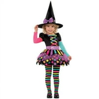 Miss podudarne vještice kostim djevojke dijete male - sa šeširom