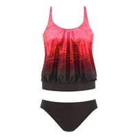 Žene kupaćih kostimi, ženski novi Split kupaći kostim Casual Bikini Crveno