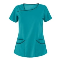 Binmer ženski vrh, plus veličine vrhova kratkih rukava V-izrez Pocket CARE i majica