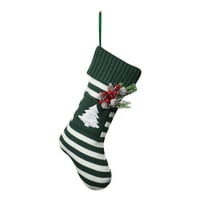 Lažna crvena bobica Dekor čarapa ugodna božićna čarapa sa snježnim pahuljicama Božićne stablo savršeno