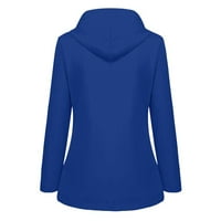 Cacomomrk PI Ženska jakna Očišćavanje Odjeća za zimsku plus veličine kapuljača kapuljača, čvrsta boja