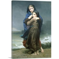 Daleko od kuće Dvije sestre Djevojke Platno Art Print by William-Adolphe Bouguereau - Veličina: 26 18