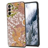 Breskva-ružičasta-vintage-botanički-japanski telefon za Samsung Galaxy S for Women Muška Pokloni, Mekani
