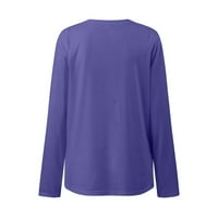 Adviicd pod jaknom Bluzom ženska majica, plus veličine kratkih rukava V-izrez, JMS plus size majica za žene, ženska majica za žene plavi xl