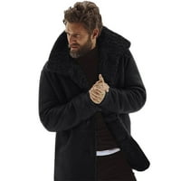 Muška zimska ovčja jakna topla vuna obložene planine Fau janjeti jakne kaput