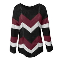 Akiihool ženski džemperi Pulover Ženske džempere dugih rukava vrhovi zimi V rect Solid Box modni vrhovi