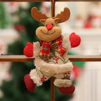 Božićni ukrasi Novi božićni pribor Privjesak Božić Santa Claus Doll Božićni ukrasi plesnog tkanina lutkara