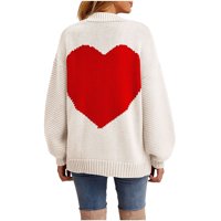 Ženski džemperi prevelizirani modni ženski ležerni dugi rukav casual solidan patchwork cardigan bluza