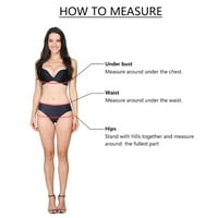 Tankini kupanje za žene Žene Soild Print bikini set Push up kupaći kupaći kostimi visokog kostima struka