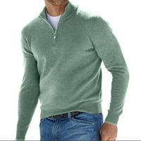 Muški džemper od termalnog fleka TOP ZIP pulover pletene casual dugih rukava jesen zimske duksere bluzene