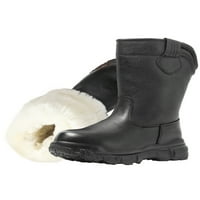 Ferndule Muške zimske čizme Mid Calf tople cipele klizanje na snežnim čizmama Neklizajući FAU krzno