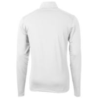 Muški rezač i buck bijeli ECU gusari Big & visoka vrlina Eco Pique reciklirani tromjesečni zip pulover