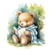 Ploča od akvarela Teddy Bears tkanina