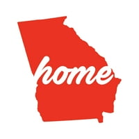 Gruzija Home Naljepnica Decal Die Cut - samoljepljivi vinil - Vremenska zaštitna - izrađena u SAD - Mnogo boja i veličine - Oblikovana država