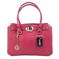 Ovjerena korištena Donna Karan torba torbica teleća kožna šarm lakice ružičaste