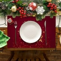 BVGFSAHNE stolni stol ukrasi Božićni ukrasi crveni Xmas praznični stolni prostirgani crtani film
